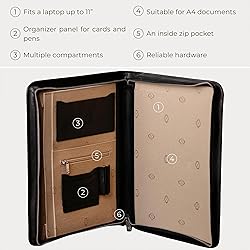 Time Resistance Leather Portfolio - A4 Document