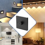 Thyristor LED Dimmer Switch 5-200W AC200-240V Black Memory Function view 6