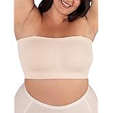 SHAPERMINT Strapless Bra - Bandeau top, Strapless Bras for Women, Plus Size Lingerie for Women, Free Clear Bra Straps