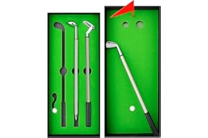 ZUTCOGO Funny Gifts for Men Dad Adults Husband Him Boyfriend Golfers, Golf gifts Accessories for Men, Personalized Anniversary Birthday Presents Mini Desktop Golf Ball Pen Set, Christmas Stocking Stuffers
