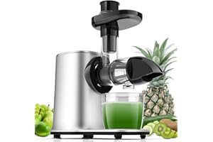 VPCOK DIRECT Masticating juicers, Celery Slow Juicer Machine Cold Press Juicer for Celery/Vegetable/Wheat, Extractor de Jugos y Vegetales, Juice Extractor Machine with Cleaning Brush, Easy to Clean