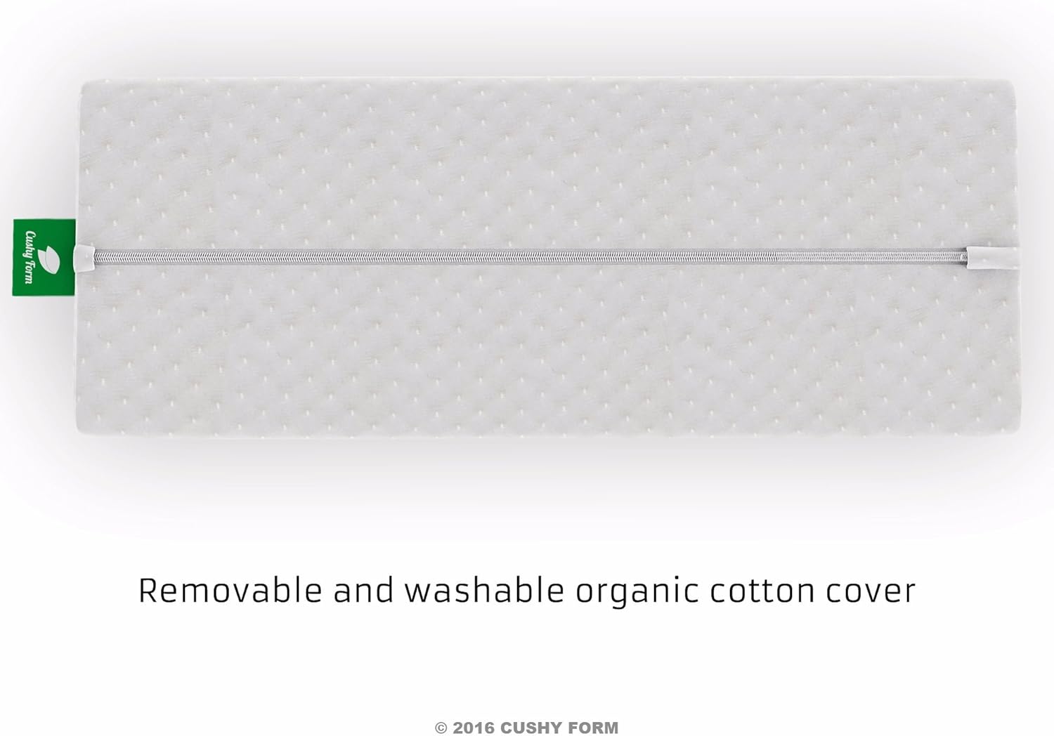 Knee Pillow for Back Pain - Half Moon Bolster Pillow - Provides Relief and Support for Sleeping on Side, Stomach or Back - Memory Foam Semi Roll Leg Pillow Wedge with Washable Organic Cotton Cover: Home & Kitchen