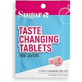 SUGAR SPLASH Taste Changing Tablets - Miracle Berry Flavor Tripping - Make Anything You Eat or Lick Taste Sweeter (1 Sachet of 2 Tablets