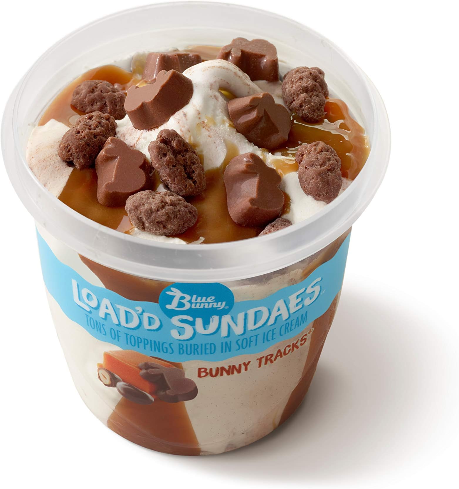 Blue Bunny Load'd Sundaes Bunny Tracks Cup