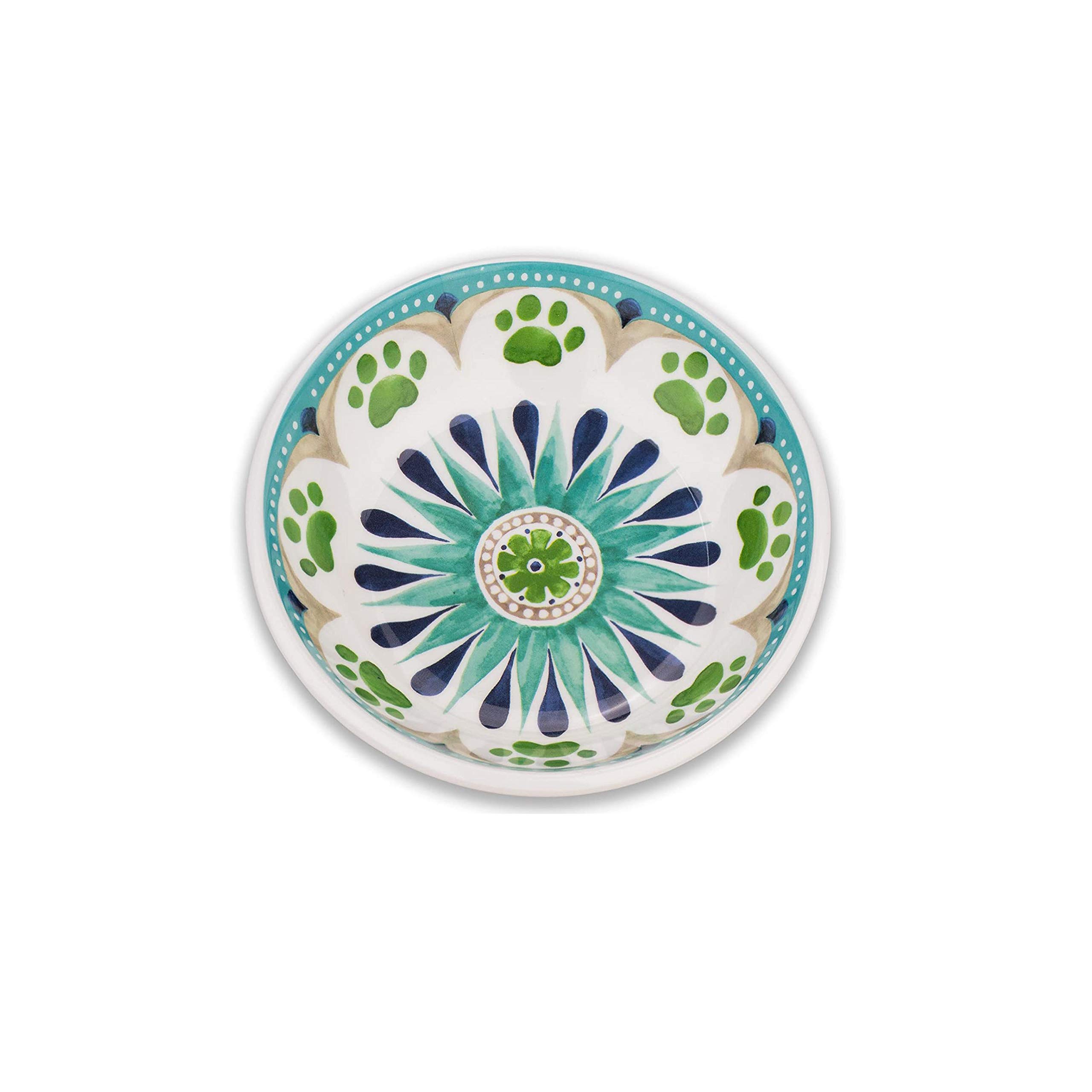 Carmel Medallion Melamine Saucer (Turquoise)