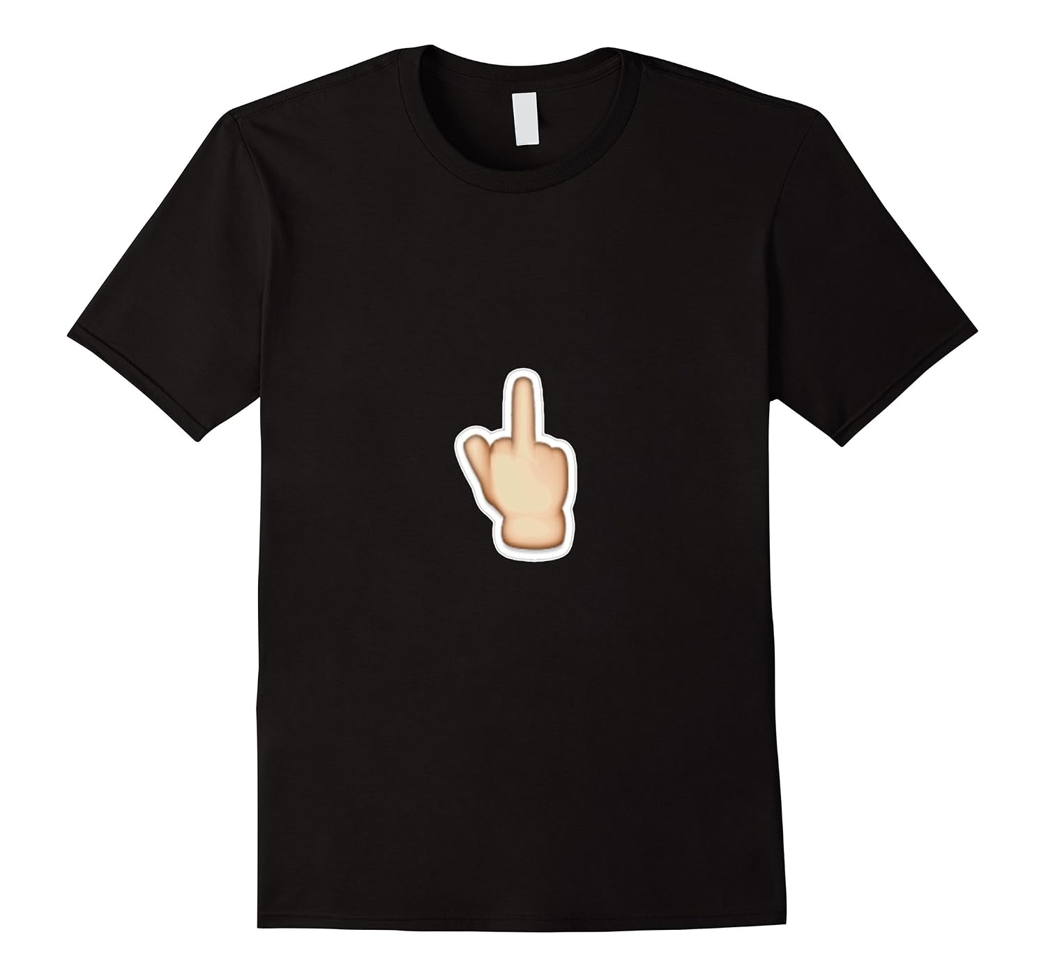 Middle Finger Emoji T-Shirt Flipping Bird Emoticon Fuck You-BN 
