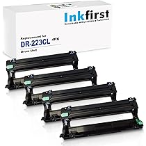 4-Pack Brother DR-223CL Compatible Drum Units - Replacement For Color Laser Printers