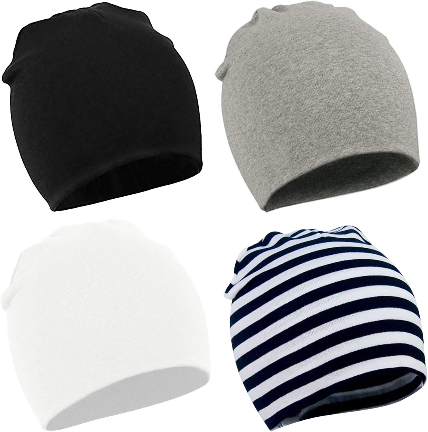 Baby Cotton Beanies for Boys Toddler Knit Hats Cute Warm Infant Beanies for Baby Girls Newborn Caps