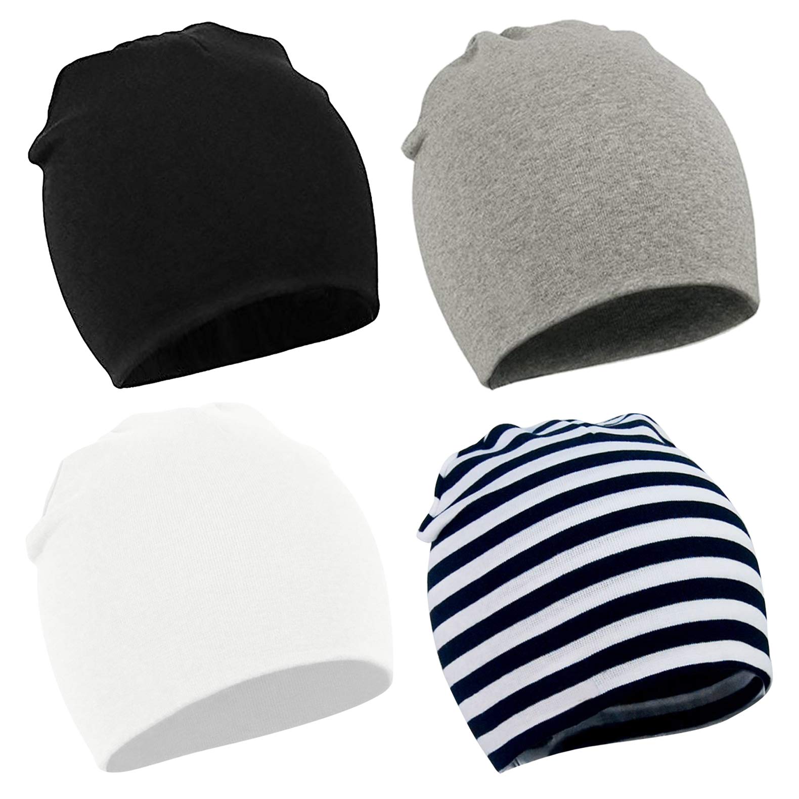 Baby Cotton Beanies for Boys Toddler Knit Hats Cute Warm Infant Beanies for Baby Girls Newborn Caps