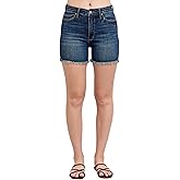 Judy Blue High Waist Tummy Control Fray Hem & Shield Back Pocket Shorts
