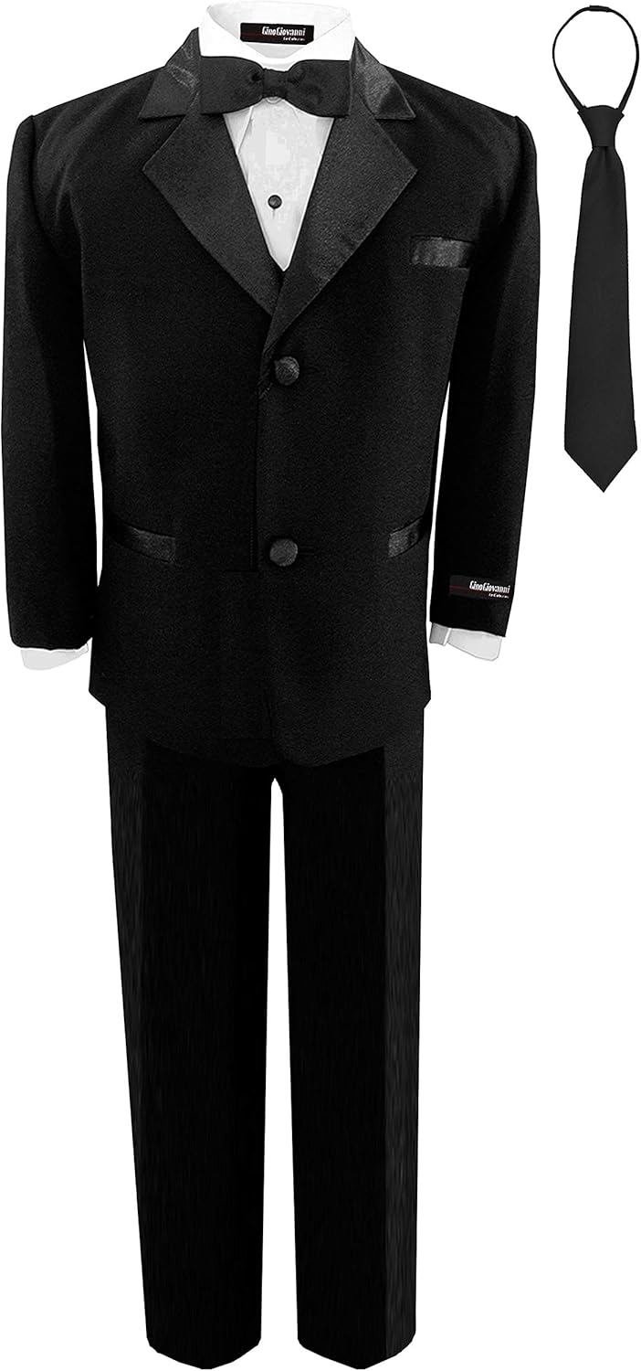 Usher Boy Black Classic Tuxedo Size 5 Business Suit Pants