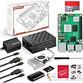 RasTech Raspberry Pi 5 8GB Kit 64GB Edition with Active Cooler,27W 5.1V5A USB-C Power Supply,Pi5 8GB Board,64GB Card Readers