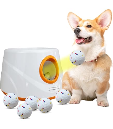 PetPrime Dog Automatic Ball Launcher for Small&Medium Dogs,Dog
