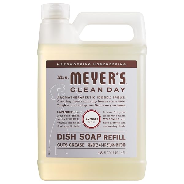MRS. MEYER’S CLEAN DAY LIQUID DISH SOAP REFILL,...