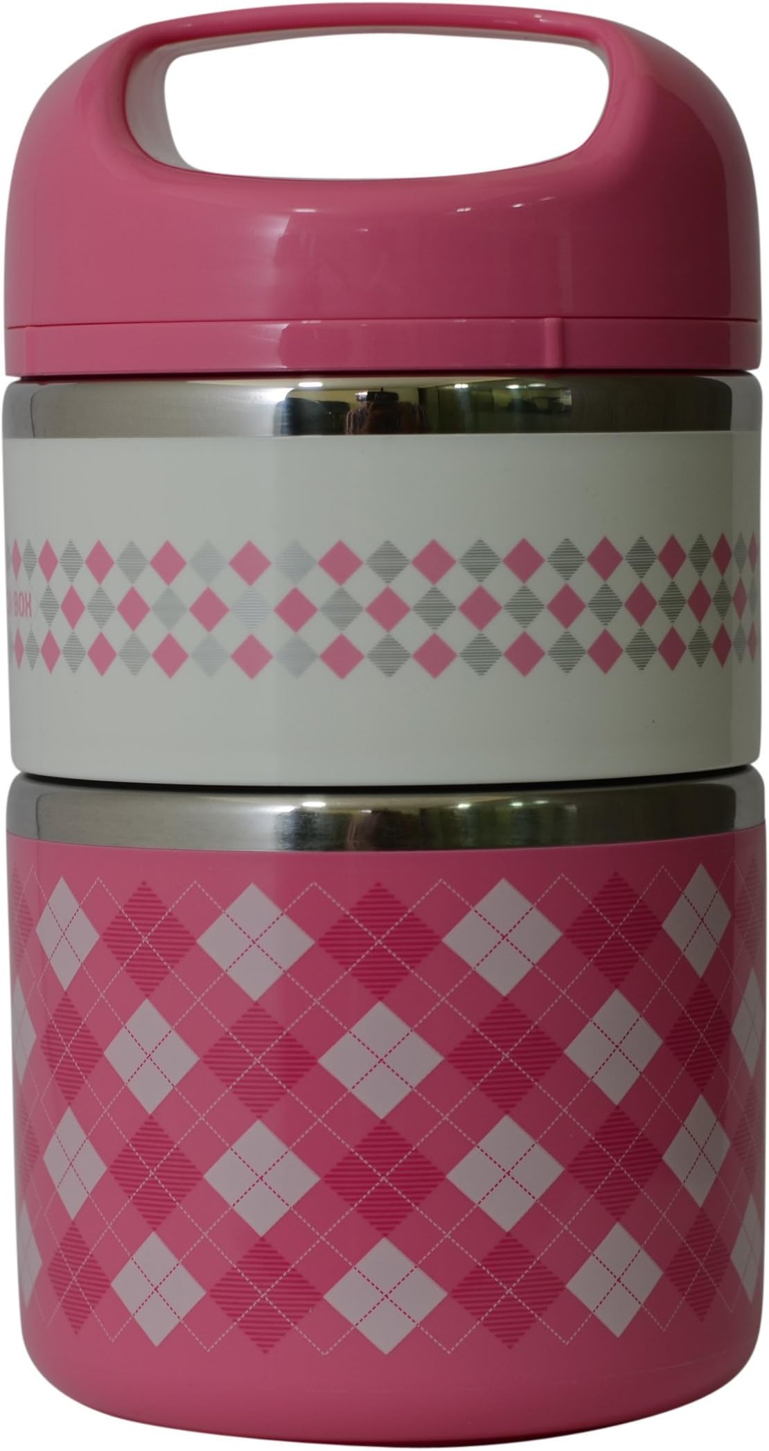 Ohanna's Tedemei 2 Layer Premium Pink Office/School Lunch Box Set - Leak Proof and Spill Proof
