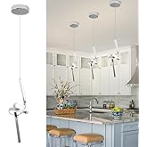 ADISUN Modern LED Pendant Light, Spiral Pendant Lights Kitchen Island, 4500K Neutral Light, Adjustable Height, Pendant Light 