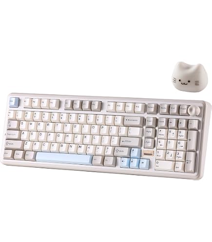 Amazon.com: YUNZII YZ98 Gasket Mechanical Keyboard(Black, Cocoa