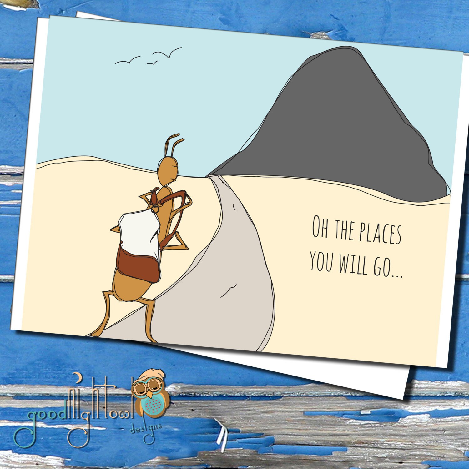 At Cheap Oh The Places You Will Go Cute Encouragement Card Hand Illustration Greeting Card Travel Card Friend Card New Job Card Will Make You Satisfied Empatiaonline Org