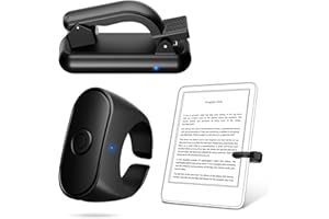 ZTTOPO Upgraded Remote Control Page Turner Ring for Kindle Paperwhite Oasis Scribe Kobo eReaders, Case-Friendly Page Turner Clicker for iPad Tablets Reading Novels with Storage Hard Case