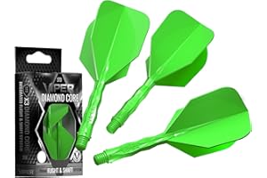 Viper Diamond Core Integrated Dart Flight & Shaft System - Precision Darting Accessory with Tough Polymers for Enhanced Perfo