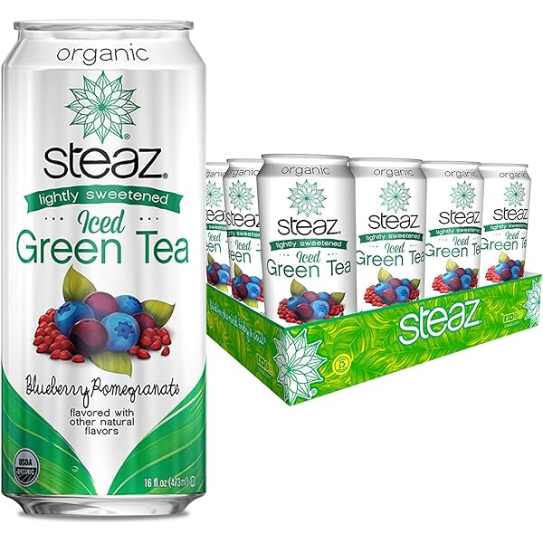Amazon.com : Steaz Lightly Sweetend Iced Green Tea, 16 OZ (Super