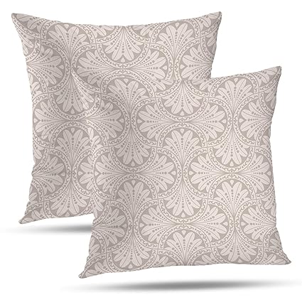 Amazon Com Mesllings Paisley Pillow Covers 18x18 Inch Set Of 2