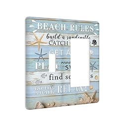 Decorative Outlet Covers Beach Rules Starfish