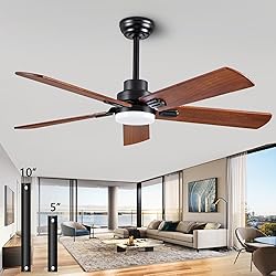 52-Inch Solid Wood Ceiling Fans 【With Remote