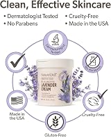 NATURE WELL Moisturizing Cream Face Body Natural Oils Lavender 16 oz Skin view 5