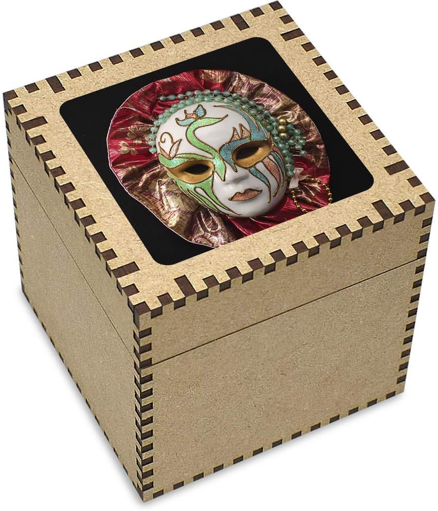Stamp Press Large 'Porcelain Mask' Jewellery / Trinket Box (JB00003370)