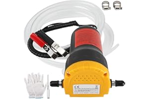 HighFree Oil Change Pump Extractor 12V 60W Oil Diesel Fluid Pump Extractor Scavenge Suction Transfer Pump with Hose for Boat,