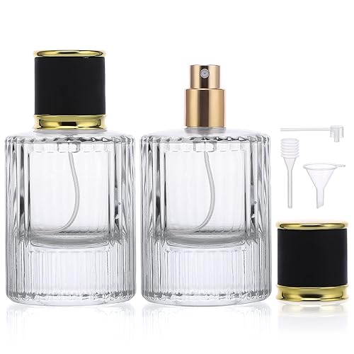 Segbeauty Vintage Travel Perfume Bottles, Packs 50ml Glass Cologne  Spray Bottle Refillable Perfume Bottle Atomizer Container, Empty Clear