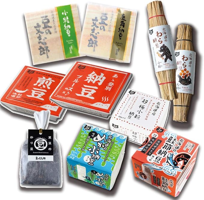 Amazon 北海道 工場 直送 10種食べ比べ納豆セット お中元 ごはんのお供 おかず お取り寄せグルメ 豆の文志郎 納豆 通販