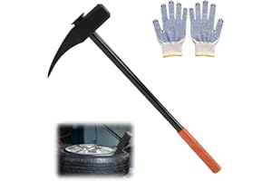 BBTEQEKN Tire Hammer, 32in Duck Billed Hammer Tire Changing Tool, Professional Tire Tool with Non-Slip Handle, for Tire Remov
