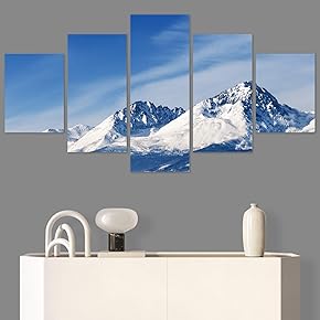 SIGNWIN 5 Panel Canvas Wall Art Modern Art...