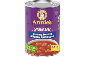 ANNIE'S HOMEGROWN Annie’s Creamy Tomato and Bunny Pasta Canned Soup, Ready To Serve, 14.3 oz