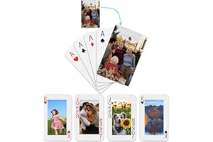 Personalized Playing Cards with Photo, Custom Picture Standard Poker Cards, Create Your Own Funny Decks Cards for Party Games