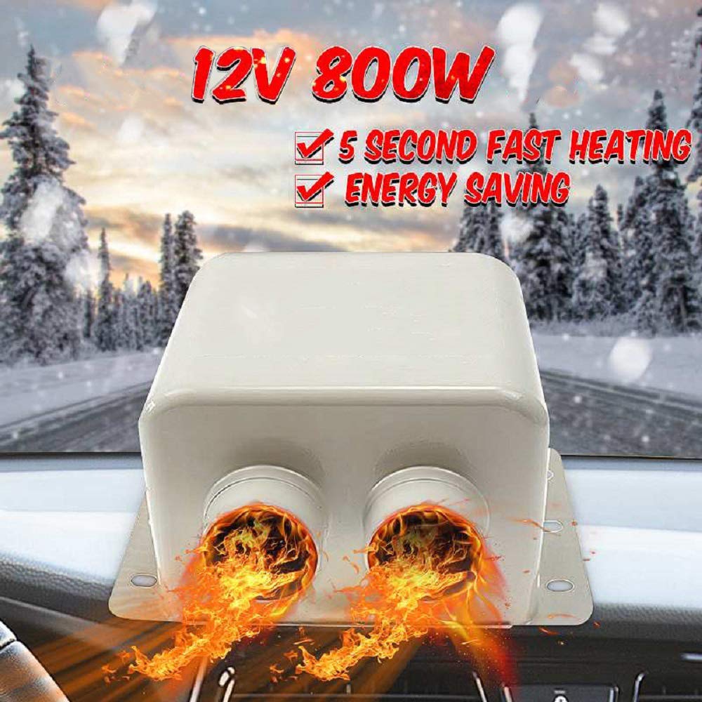 MASO 12V 800W Car Heater Kit, High Power 5 Second Fast Heating Defrost for Automobile Windscreen Winter