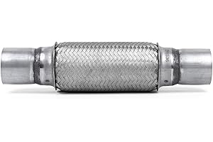 RP Remarkable Power, RK7536 Exhaust Flex Pipe 2" x 8" Heavy Duty Stainless Steel 12"OL