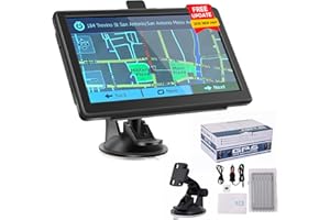 CUTEBE GPS Navigator for Car Truck RV, Truck GPS with 2025 Maps 7'' Touchscreen, Free Lifetime Updates, Car Navigation System with Turn-by-Turn Voice Guidance, Speed & Red Light Warning for All Cars