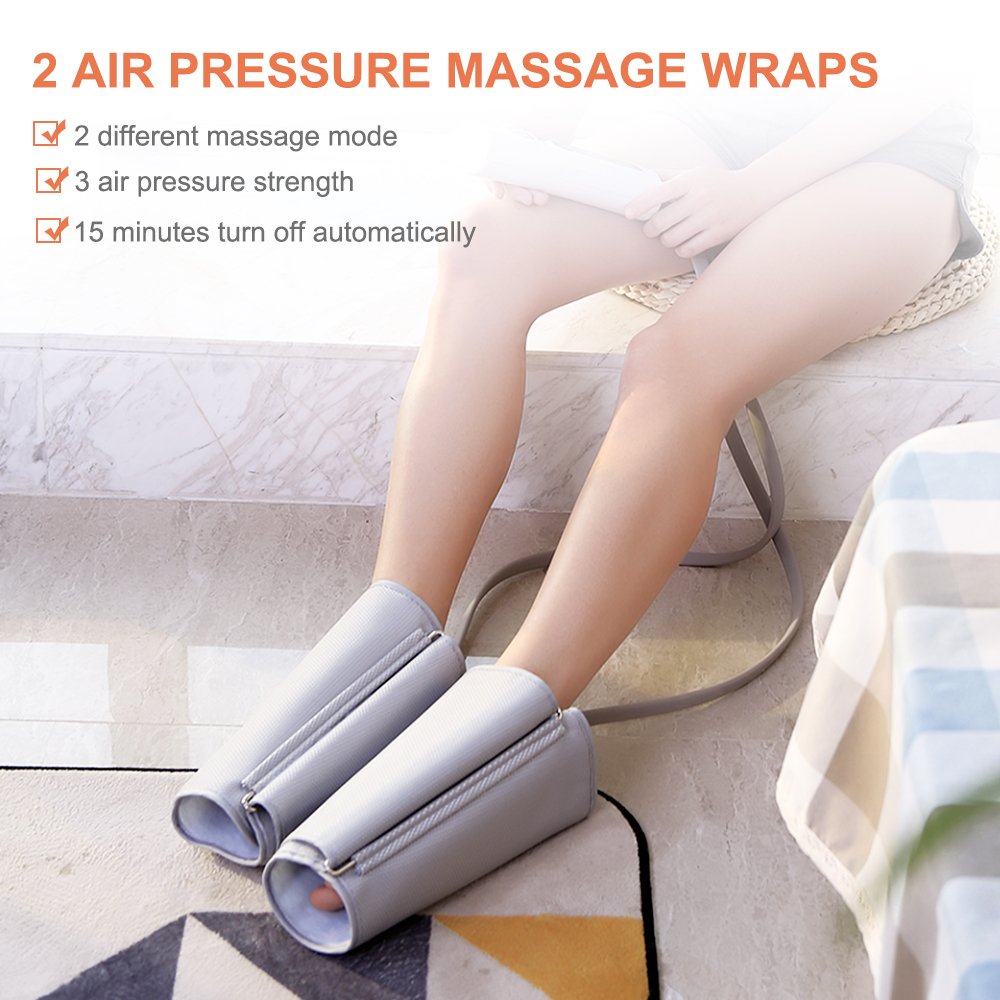 NURSAL Leg Air Massager Compression Leg Wrap Massage Therapy with