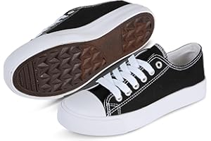 hello basics Canvas Shoes for Women Casual Low Top Sneakers Fashion Womens Tennis Shoes for Everyday Wear