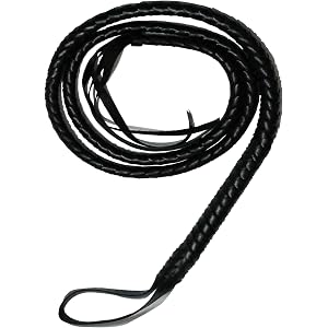 Halloween Costume Black Whip, Faux Leather Prop Whip for Women & Men | Halloween Accessories Whip for Adult Cosplay Party Dre