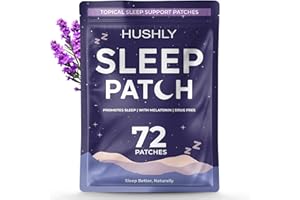 Hushly Original Patches (72 Pcs - 2.5 Months) – Patches for Adults - Easy-to-Apply Patch with Valerian & Hops | Relax & Wake Up Refreshed | Long-Lasting Night Comfort for Men & Women