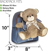 Naturally KIDS Teddy Bear Stuffed Animal Backpack for Kids Girls Boys view 2
