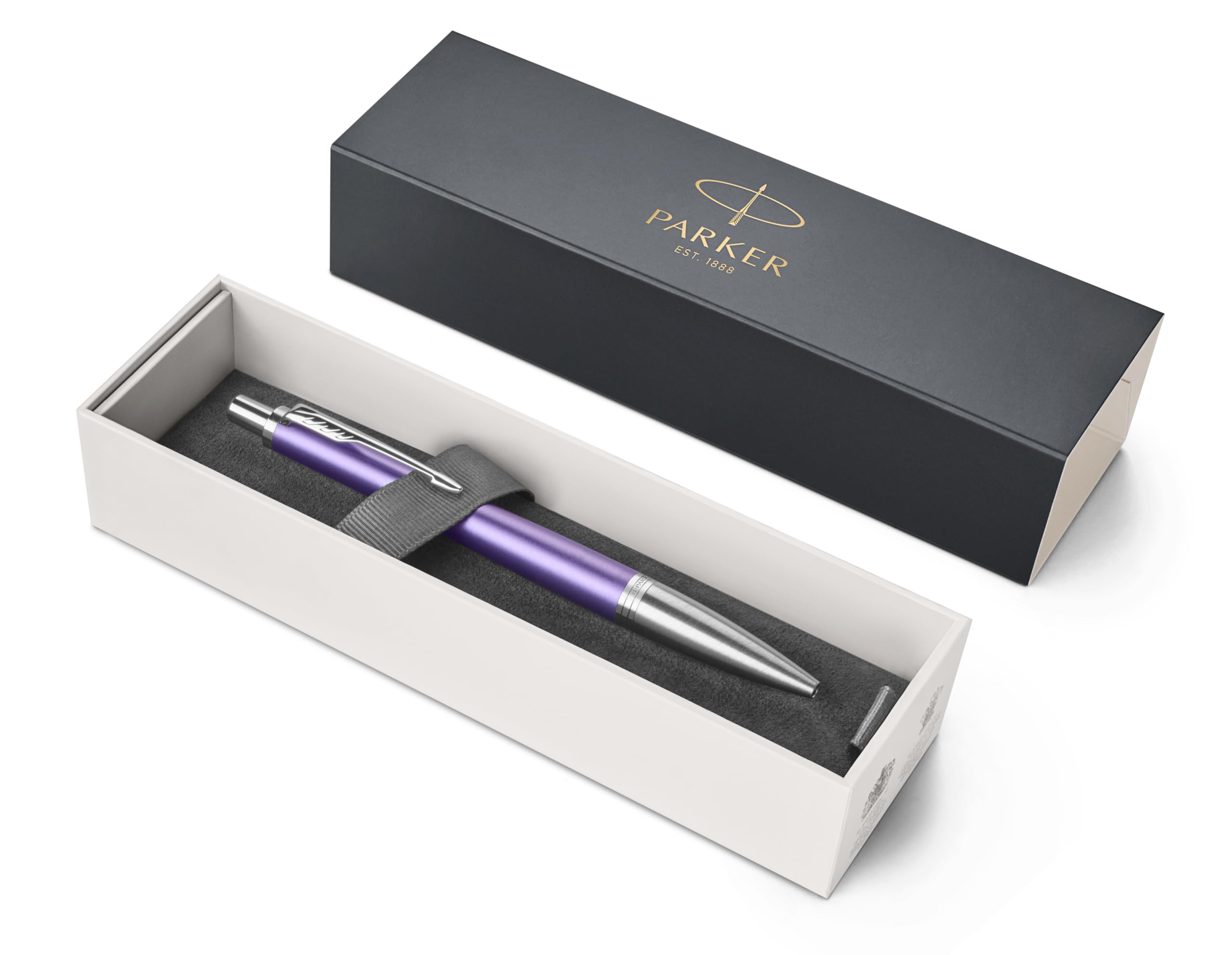 Parker Urban Premium Metal Ballpoint Pen - Muted Matte Violet - Blue Ink - Gift Boxed