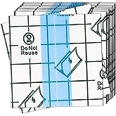 OBTANIM 100 Sheet Transparent Waterproof Stretch Adhesive Bandage Clear Film Dressing Bandages Tape Cover for Tattoo Shower Swimming Protector (2 x 2 Inch)