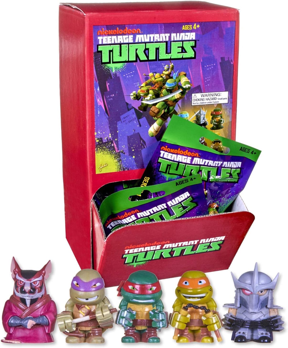 MVS WHOLESALE 24 Packs x Teenage Mutant Ninja Turtles Collectible figurines Supplied In Retail Box, Ideal Party Bag Filler / Filling / Pinata's / Pass the Parcel Prizes