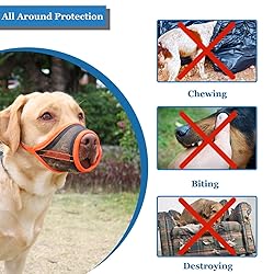 Dog Muzzle, Mesh Muzzle for Small Medium Large