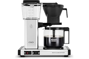 Technivorm Moccamaster 53941 KBGV Select 10-Cup Coffee Maker, Polished Silver, 40 ounce, 1.25l